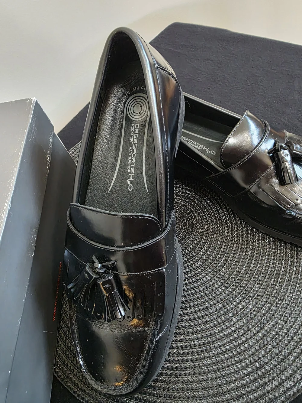 Rockport Greytown Hydro-Shield Waterproof Tassel Loafers Men's 11 Box